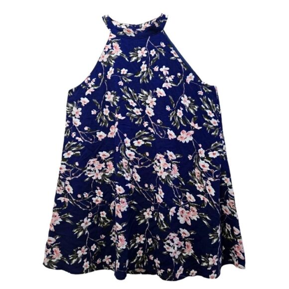 EC MISS LOVE SLEEVELESS FLORAL MINI DRESS SZ.L - Picture 1 of 5